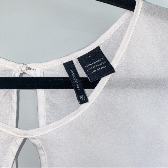 White & Blue Ombre Blouse - Picture 6 of 7